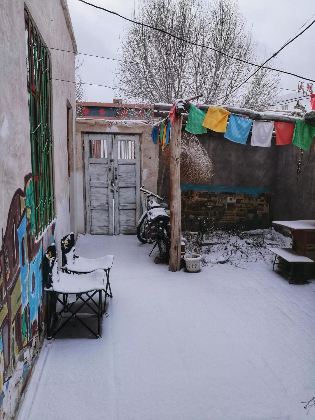 After a lovely snowfall, Golden Grass Beach turns into a doomsday wasteland