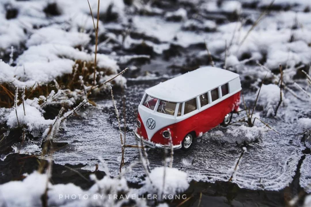 After a lovely snowfall, Golden Grass Beach turns into a doomsday wasteland