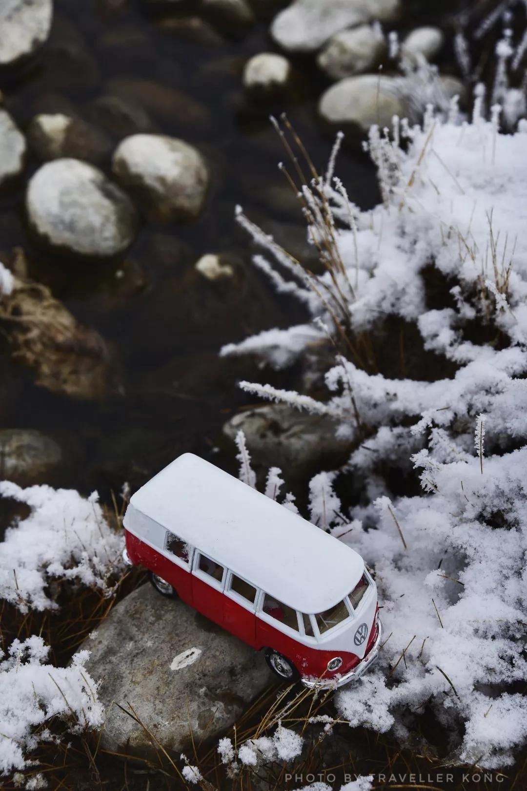 After a lovely snowfall, Golden Grass Beach turns into a doomsday wasteland