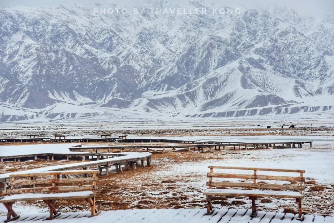 After a lovely snowfall, Golden Grass Beach turns into a doomsday wasteland