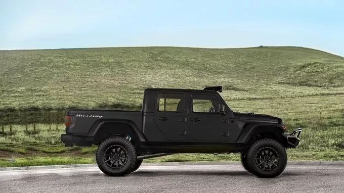 The 1.3 million big Jeep pickup, the toy of the rich, the Hellcat engine