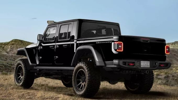 The 1.3 million big Jeep pickup, the toy of the rich, the Hellcat engine