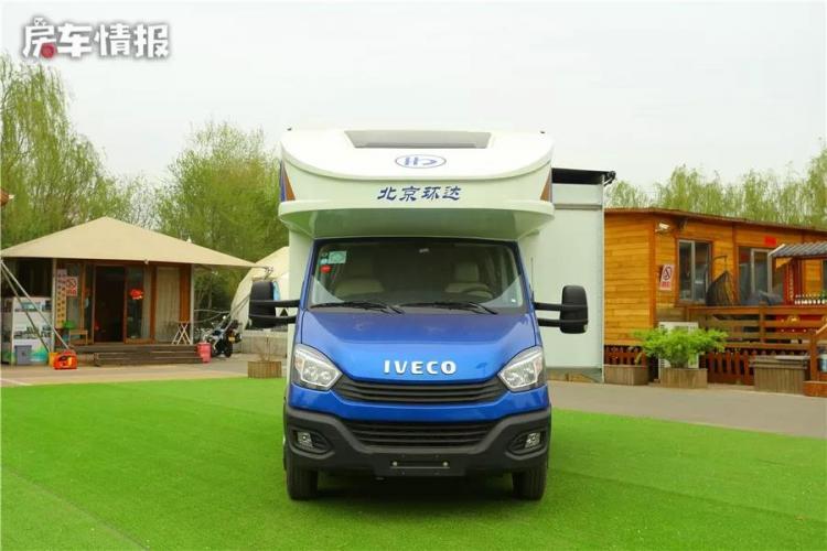 The 388,000 Iveco C-type RV also has an expansion cabin, but I still like this facility