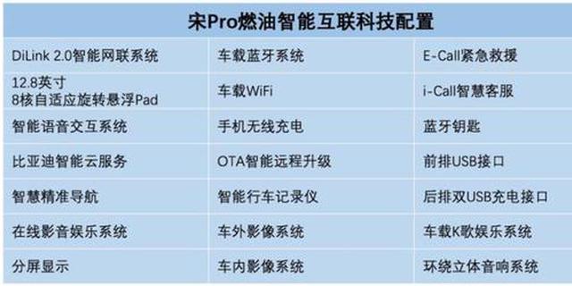 BYD Song Pro fuel version configuration exposed push 4 models