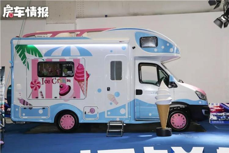 Sell ​​ice cream in an RV! Can also eat and sleep in the car can be customized, making money while traveling is not a dream