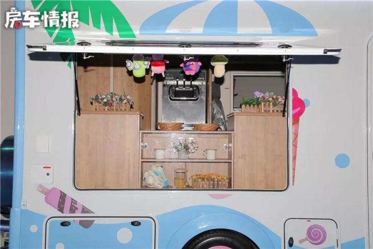 Sell ​​ice cream in an RV! Can also eat and sleep in the car can be customized, making money while traveling is not a dream