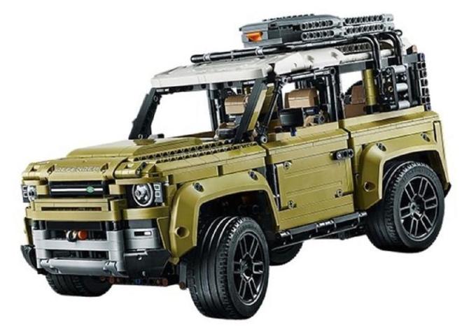 The new generation of Land Rover Defender Lego model exposure experience the real appearance of the Defender