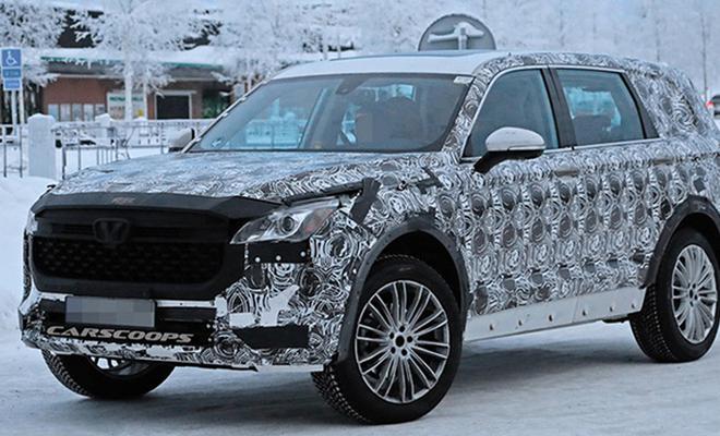 China flagship SUV road test spy photos exposure will be listed in September