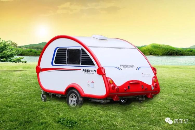 Cute, small, round, and avant-garde towed caravan with unique style and high cost performance!