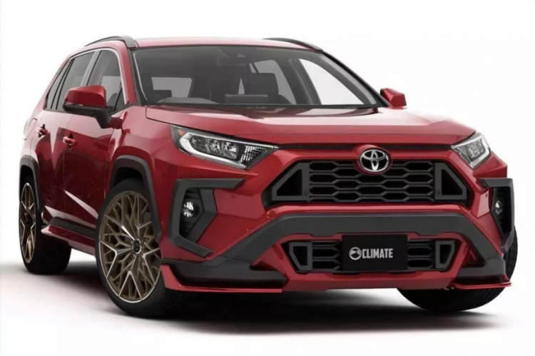 The new generation of Toyota RAV4 can also play with the wide body kit to find out