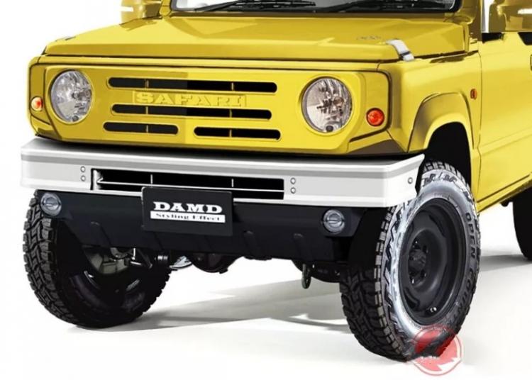 Fifty years ago, the shape reproduced, this Jimny exploded