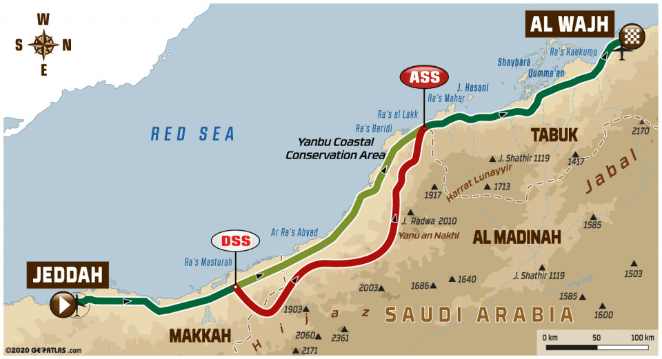 The first stage of the 2020 Dakar: The flames of war ignited, Alonso finished 11th in his debut