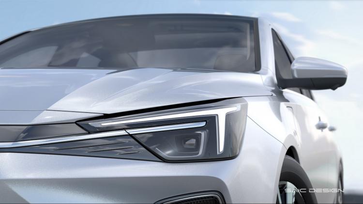 The most anticipated pure electric vehicle in 2020 is here! Roewe Ei6 front face official image exposure