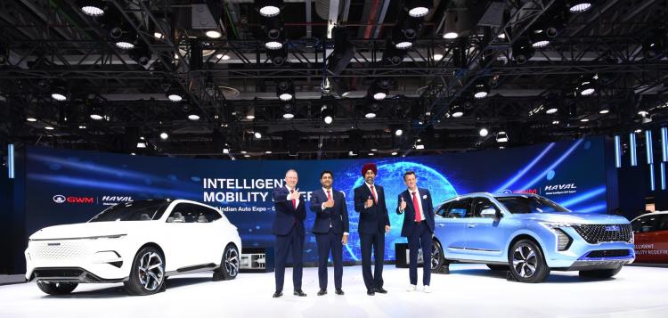 The globalization strategy is further advanced, and Great Wall Motors presents the Haval and Great Wall EV brands at the Indian Auto Show