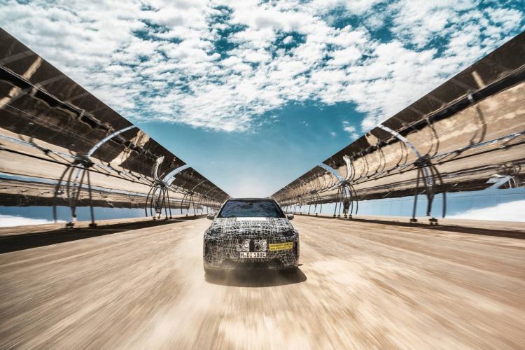 The BMW iNEXT, the future technology flagship of the BMW Group, conducts extreme environmental tests in South Africa