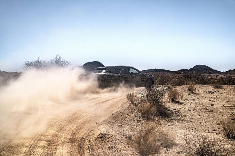 The BMW iNEXT, the future technology flagship of the BMW Group, conducts extreme environmental tests in South Africa