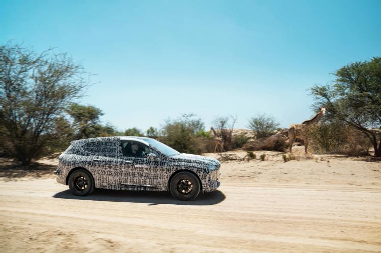 The BMW iNEXT, the future technology flagship of the BMW Group, conducts extreme environmental tests in South Africa