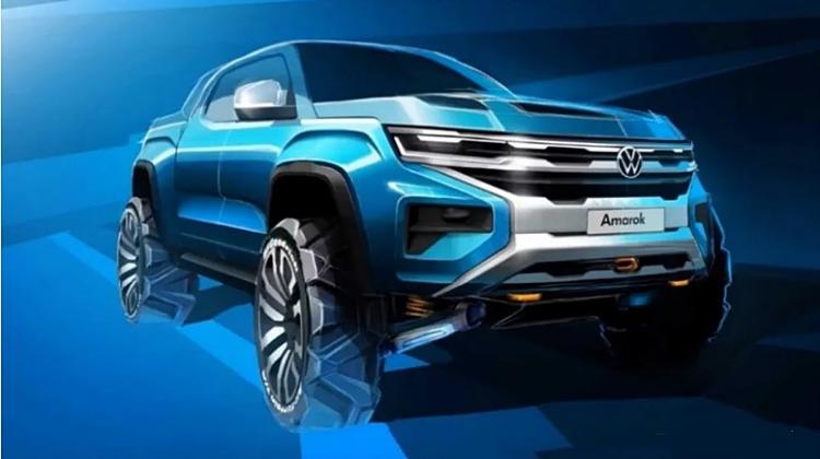 Volkswagen's only hard-core off-road product, the new generation of Volkswagen Amarok design sketches exposed