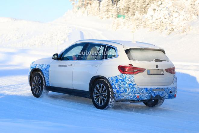 Spy photos of BMW iX3 winter test exposure or domestic production in 2020