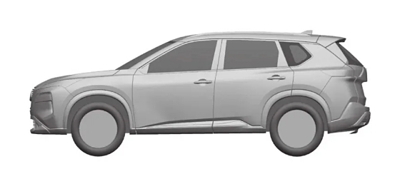 The change is actually not big, the new generation of Nissan X-Trail patent application map exposure