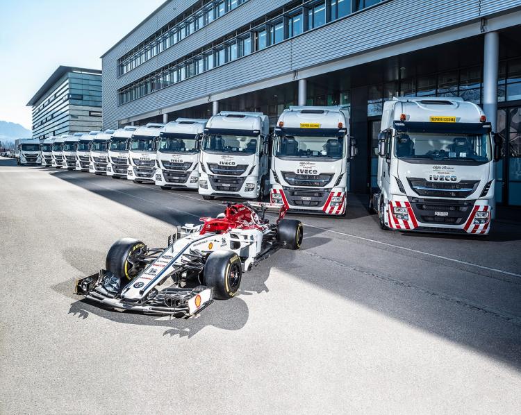 IVECO becomes the official transport partner of the Alfa Romeo Racing F1 team