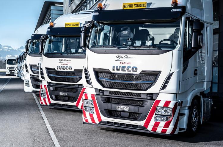 IVECO becomes the official transport partner of the Alfa Romeo Racing F1 team