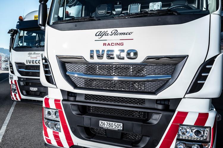 IVECO becomes the official transport partner of the Alfa Romeo Racing F1 team