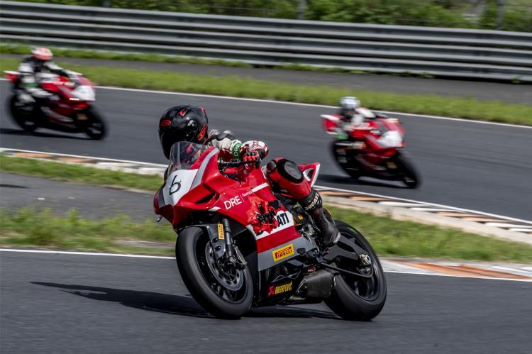 The 2020 DRE Ducati Driving Academy track course is on fire