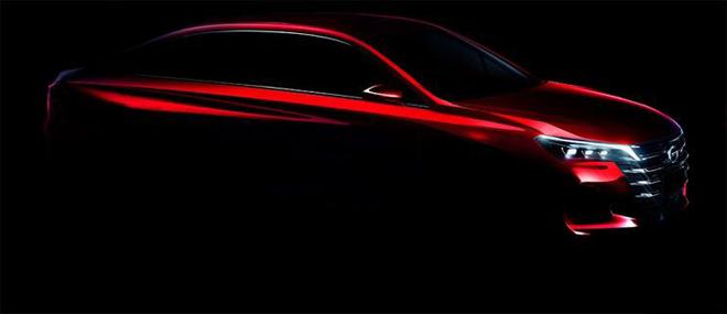 GAC Trumpchi's all-new GA6 teaser will be unveiled at the Shanghai Auto Show