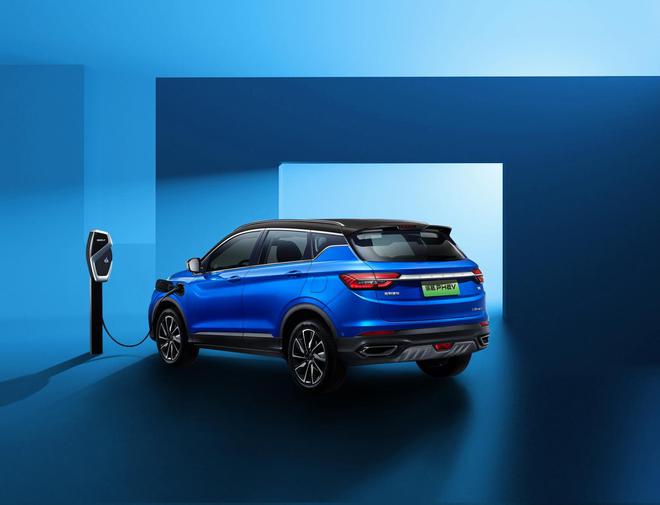 Pure electric range over 60Km Geely Binyue PHEV official image released