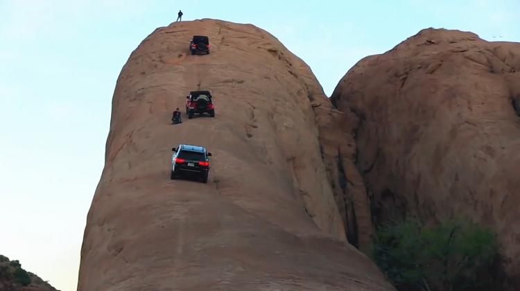 The Wrangler crosses the world's most difficult terrain on the back of a lion