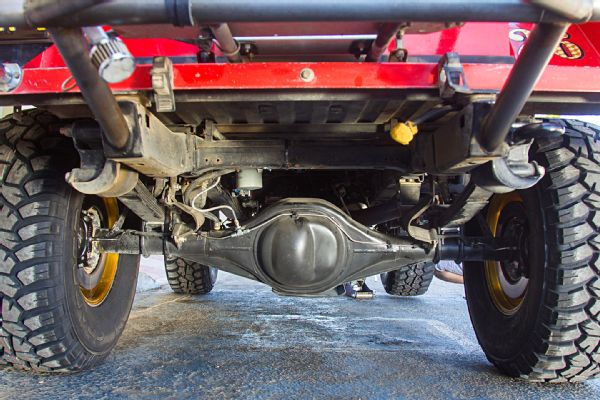 Old and strong 1968 Ford Bronco modified off-road racing car