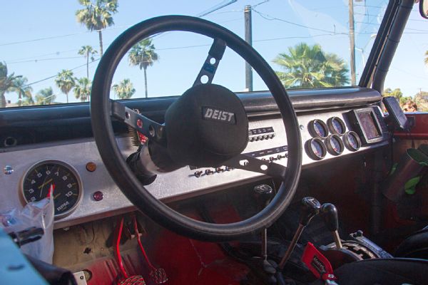 Old and strong 1968 Ford Bronco modified off-road racing car