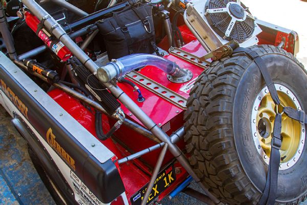 Old and strong 1968 Ford Bronco modified off-road racing car