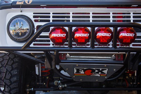 Old and strong 1968 Ford Bronco modified off-road racing car